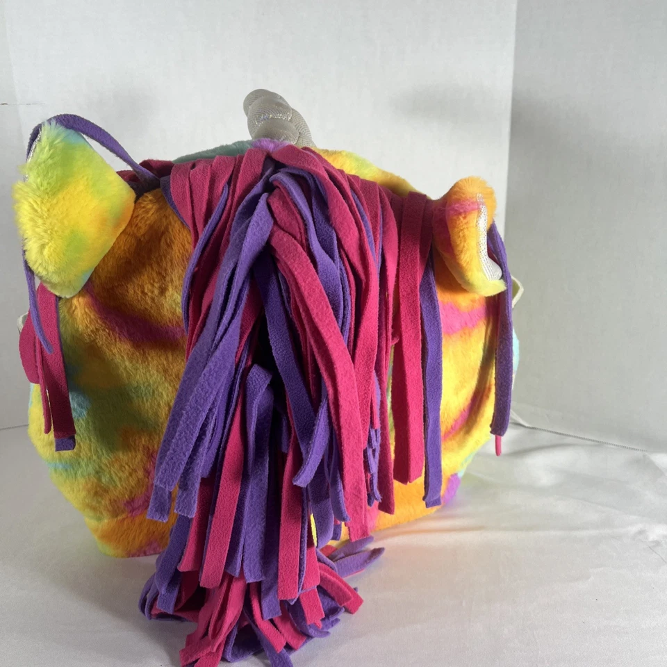 Unicorn Head Adult Large TIE DYE Rainbow Pride Furry Costume Cosplay Halloween - Image 3 of 4