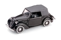 1:43 Brumm Fiat 1100 508C. Cabriolet Chiuso 1937 Nero R084 Diecast Modellbau