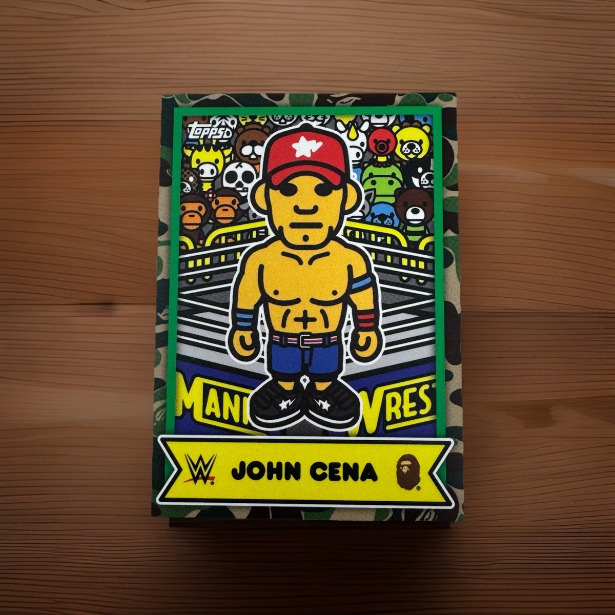 🌀2025 Topps WWE x BAPE John Cena Baby Milo BMA-1 Camouflage Camo