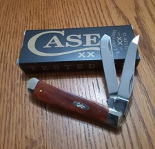 CASE XX KNIVES CHESTNUT SMOOTH BONE MINI TRAPPER 6207 SS (28700) POCKET KNIFE