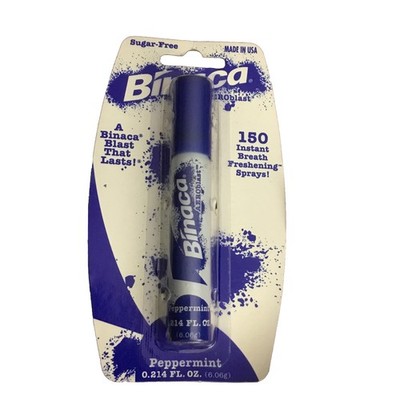 Binaca Aeroblast Breath Freshening Sprays Peppermint 0.214oz (150 Sprays) Sealed