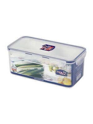Lock & Lock Rectangular Vegetable Container with Tray, Tall, 14-Cup, 115-Flui...