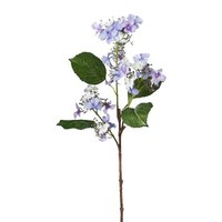 Artplants Deko Zweig Hortensie Veslon, Hellblau, 65Cm