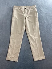 Banana Republic Pants Mens 32x29 Beige Dress Flat Front Trousers Polyester