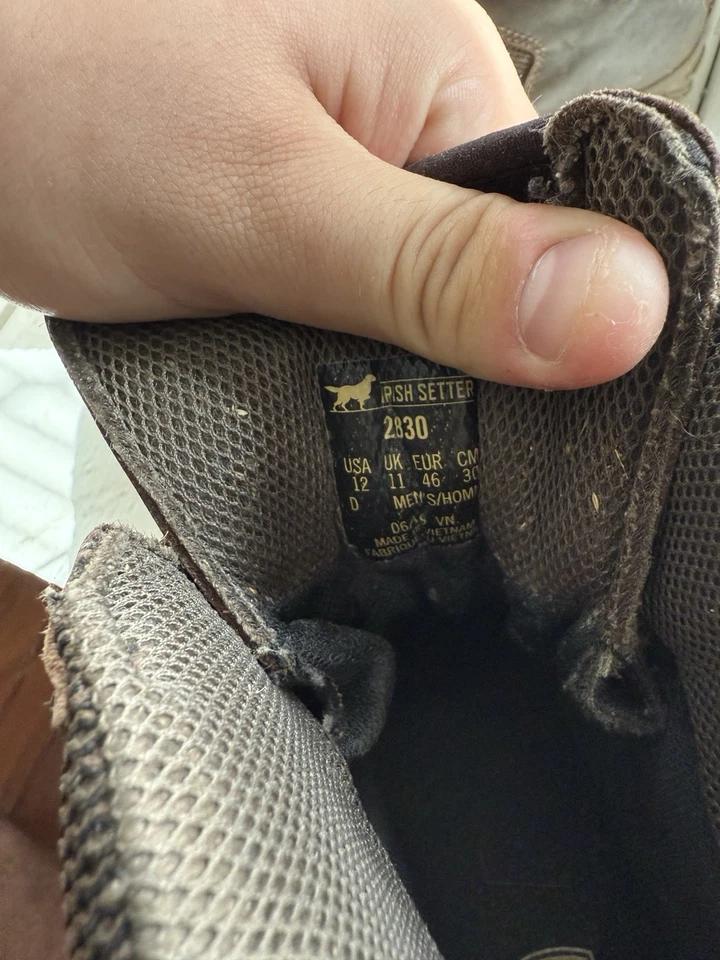 Irish Setter Vaprtrek Hunting Boots A2815 Men's Sz 12 8" Camo Waterproof Leather - Image 4 of 4