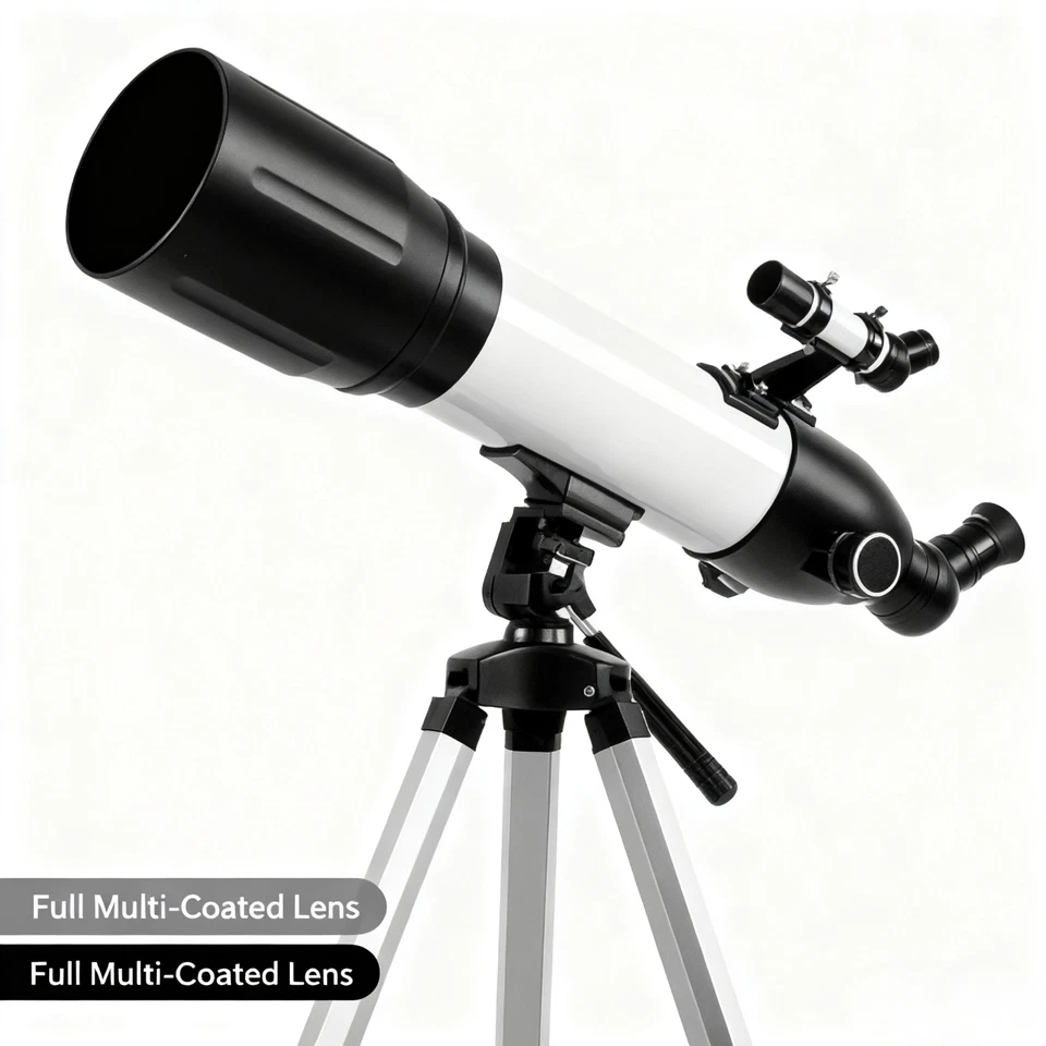 Skyoptikst 80/500 Telescope for Adults & Kids -with Phone Adapter-Christmas Gift - Image 2 of 4