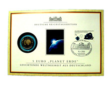 5€-Planeta Ziemia - List numizmatyczny 2016 - J - z 5 € -Niemiecka edycja Reichtagu -