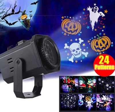 Weihnachten und Halloween Urlaub LED Laser Licht Projektor Haus Landschaft