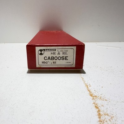 Sango #556-558 HOn2 1/2 Scale SR&RL Caboose Brass Kit Unbuilt Boxed