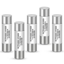 5pcs 600mA 1000V AC/DC Ceramic Fuse 6.35x32mm for Digital Multimeter6FF Fast-...