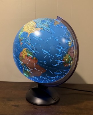 Replogle Toys R Us Illuminated Table Top World Globe Constellations When Lit
