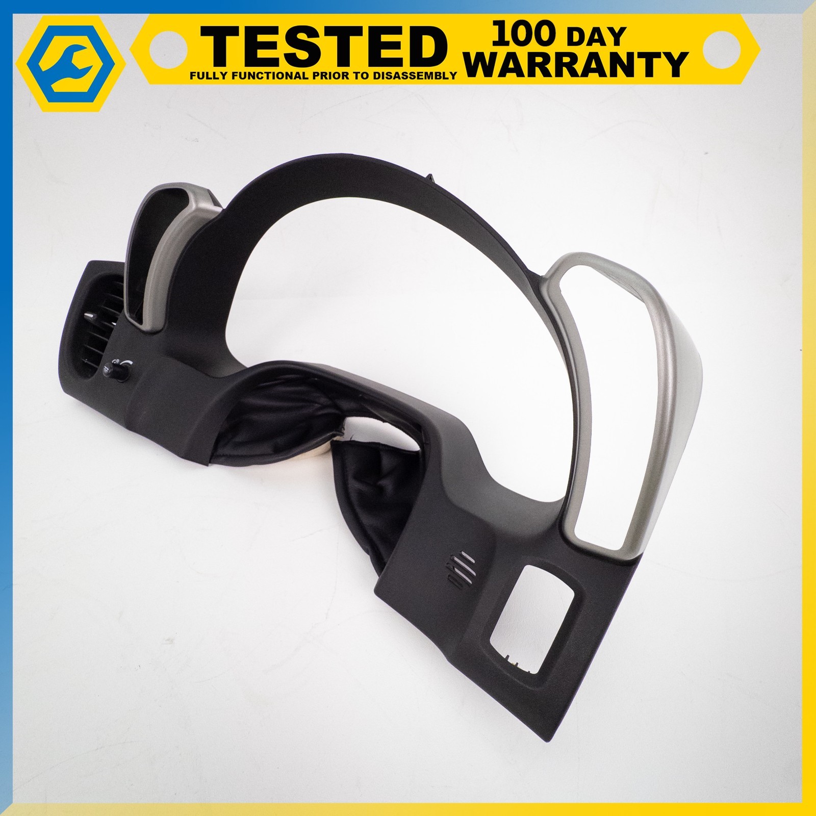 05-13 CHEVROLET CORVETTE C6 INSTRUMENT CLUSTER TRIM PLATE ASSEMBLY BLACK OEM