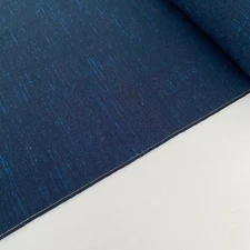 Navy Current Wool UnUsed BOLT By the Yard Japanese Kimono Fabric Roll BW40