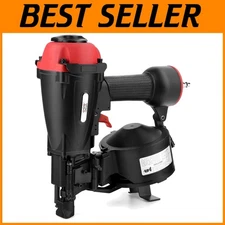High-Capacity Pneumatic Nail Gun for 3/4" to 1-3/4" Roofing with Side Skid Pads
