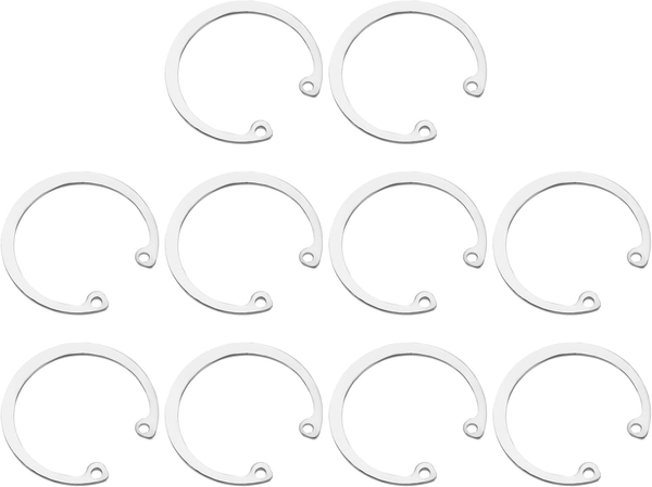 Quarkzman 10 StüCk 37Mm Innen-Sicherungsring Sprengring Silberfarben-image