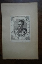NICOLO FRANCO . Nicolas FRANCO (1515-1570) Italian poet and writer. Portrait.
