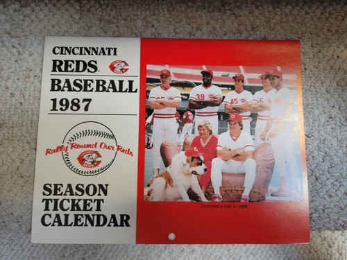 MLB Cincinnai Reds 1987 Season Ticket Calander! Preowned - Picture 9 of 16