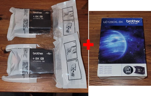3x Brother ink Ink Cartridge LC1280XL-BK - new