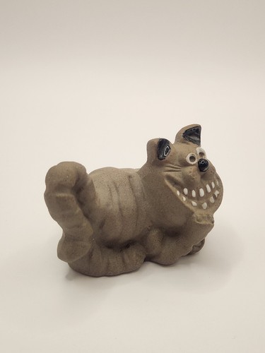 Pottery Craft Clay Menagerie Cheshire Cat Romeow Figur - Bild 9 von 11