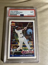 1991 TOPPS DESERT SHIELD #156 CARLOS MARTINEZ PSA 9 SOX