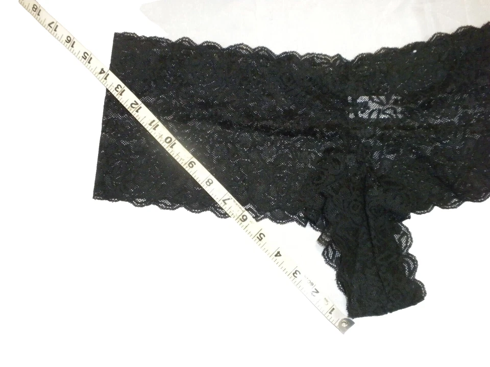 Morgan Taylor Bragas 3X Negro Encaje Íntimo Hipster Ropa Interior Boyshort Nuevo sin Etiquetas Foto 4 de 4