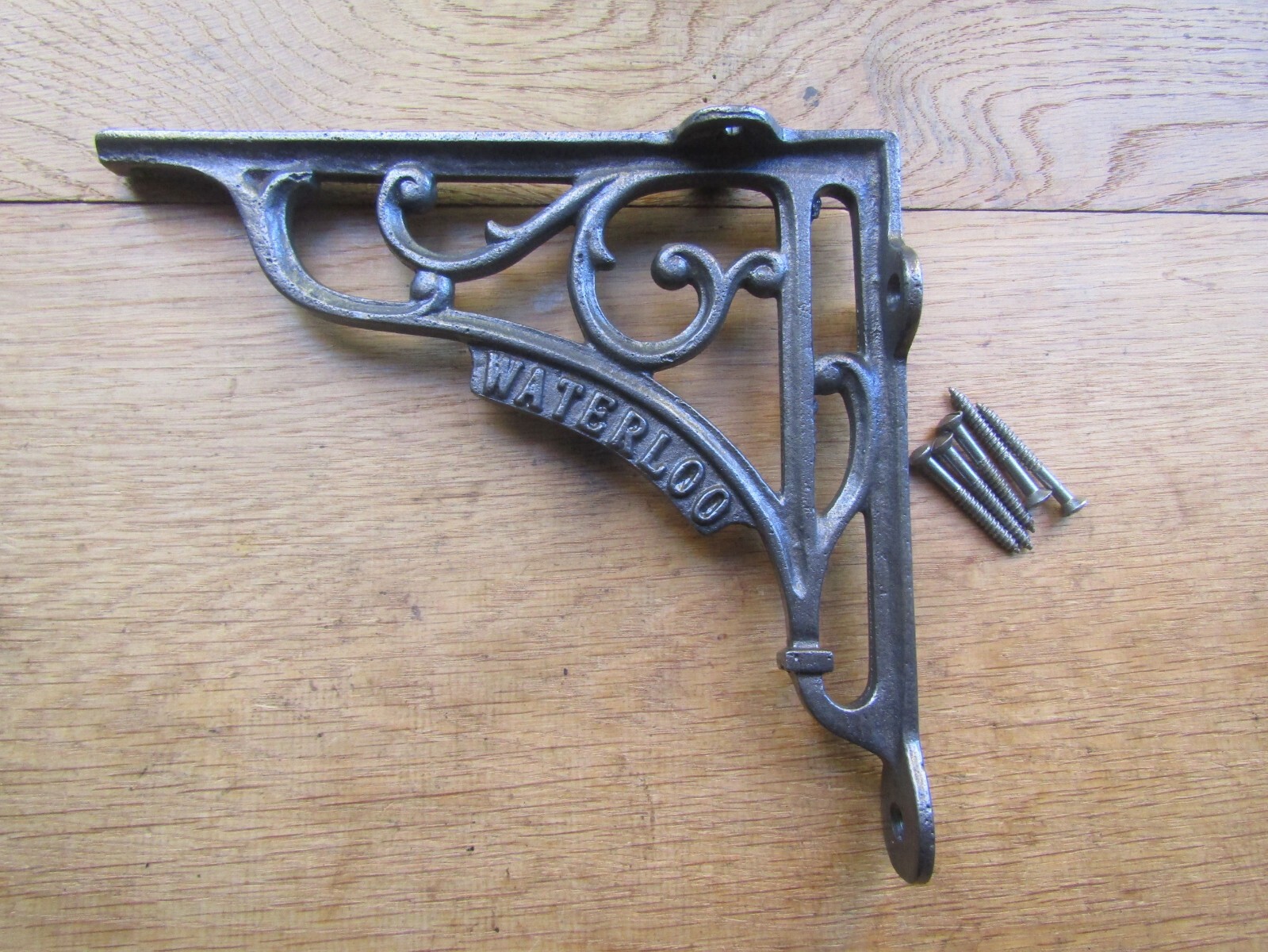 Iron shelf bracket Cast iron Rustic Vintage old style Shelf Support