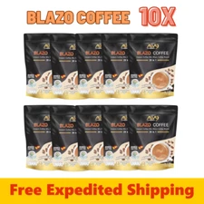 10x BLAZO COFFEE 29 in 1 INSTANT MIX Antioxidants Sugar Free Herbals Health Care