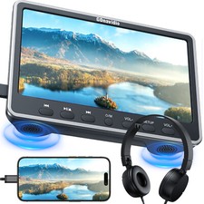 12 Inch HD Car Rear-Seat Headrest DVD Player 1366x768 HDMI AV in/Out USB Headset