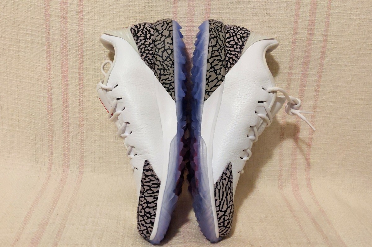 Jordan Nike ADG White Cement Red AJ3 AR7995 100 Men's Golf Cleats