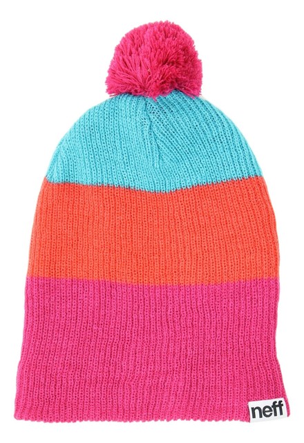 pink neff beanie
