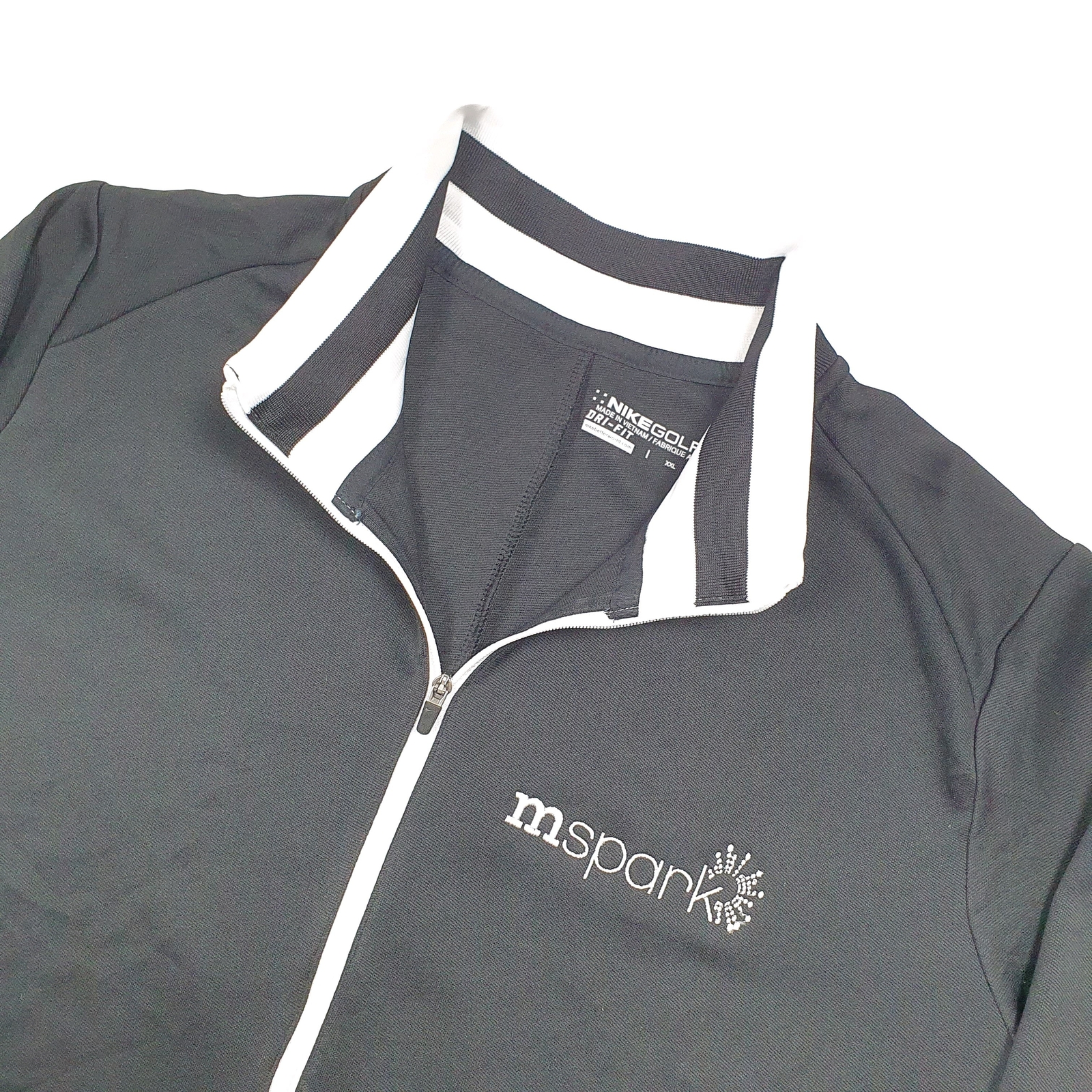 Mens NIKE Golf Polyester 1/4 Quarter Zip Jumper Sweatshirt L image 2
