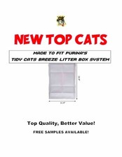 80ct Top Cat CHEAP Litter Box Pads Fits 11.4 x16.9" Name Brand Litter Box System