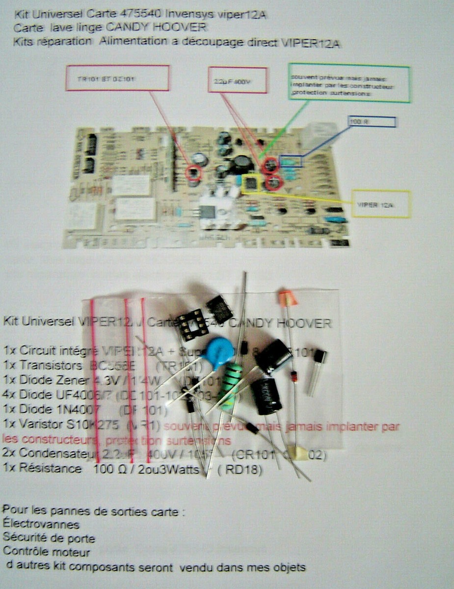Kit De Réparation LNK305GN - Pour Cartes électroniques Electrolux, Zoppas, AEG