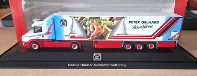 Herpa 121347 SCANIA 124L 420 Hauber Peter Gelhard fridge original packaging 1:87