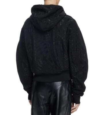 トップス mugler x  rhinestone Hoodie mugler h&m limited edition Rhinestone hoodie | eBay