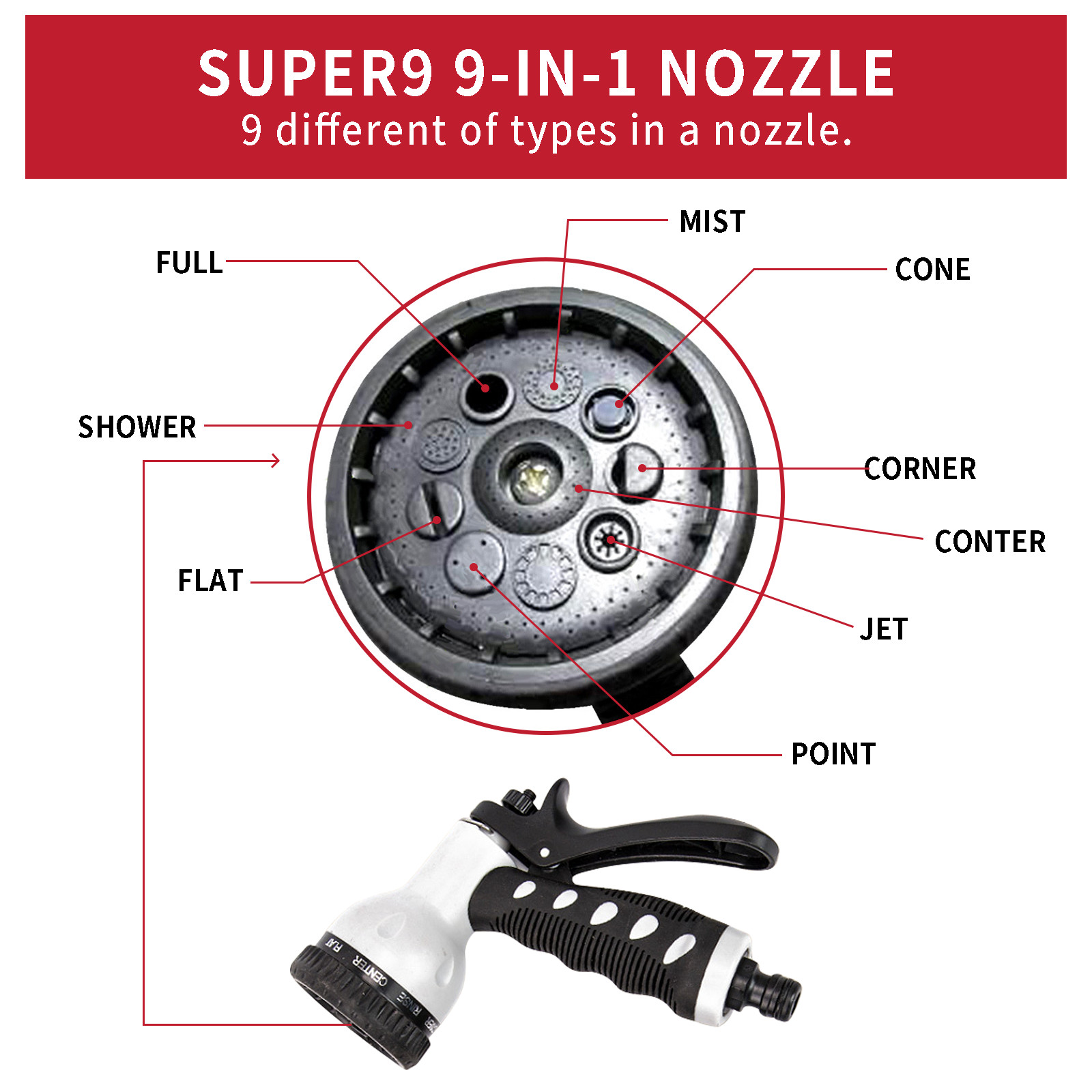 Automatic Retractable Garden Water Hose Reel Wall Mount w/100ft x 1/2" Hose Lead