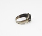 925 Sterling Silver  Vintage Marcasite Love Heart Band Ring Sz 9  RG3273 — photo 3