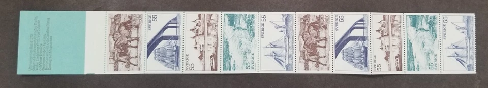 [SJ] Sweden Tourism Southeast 1972 Horse Bridge Sailing Fishing (booklet) MNH - Image 2 of 4