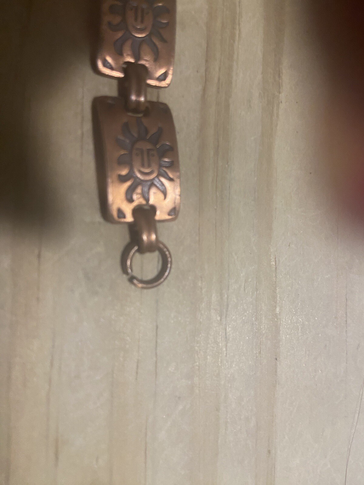 vintage solid copper cuff bracelet - image 5