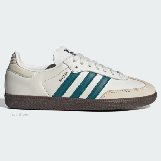 Женская обувь Adidas Samba OG Белый/Legacy бирюзовый - IG1963 Доставлена в ускоренном порядке