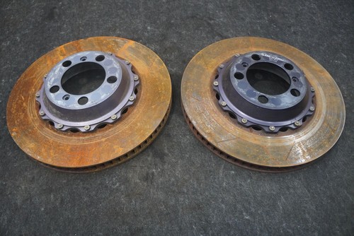 Set 2 Rear Disc Brake Rotor Aftermarket GiroDisc A2-146 Porsche 911 GT3 991 2018