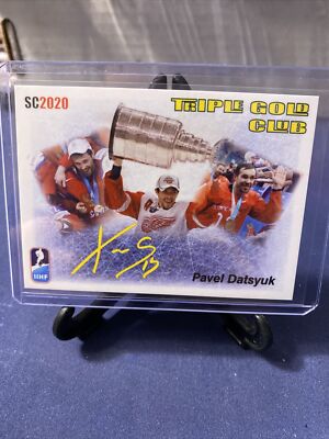 2019-20 SC2020 TRIPLE GOLD CLUB TGC-28a PAVEL DATSYUK FACSIMILE SCRIPT - T03
