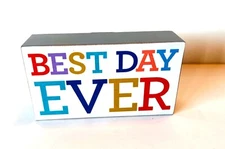 NEW About Face Designs Plaque "Best Day Ever "Wall Decor