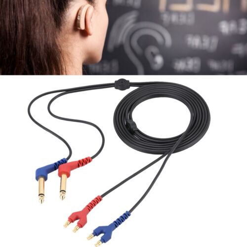 2m Headset Cable Wire for Headphone   Conduction Audiometer Hearing Tester - Afbeelding 1 van 8