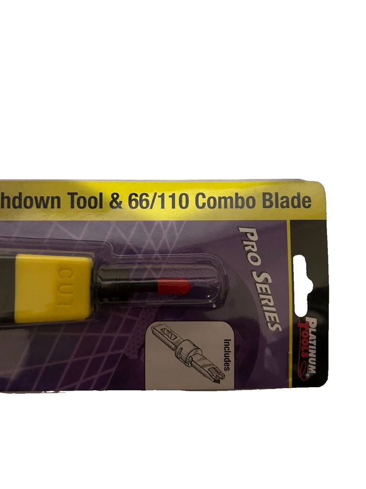 Platinum Tools PT Punchdown Tool W/ 66 & 110 Combo Blade New In Box P/N 13109C - Image 2 of 4