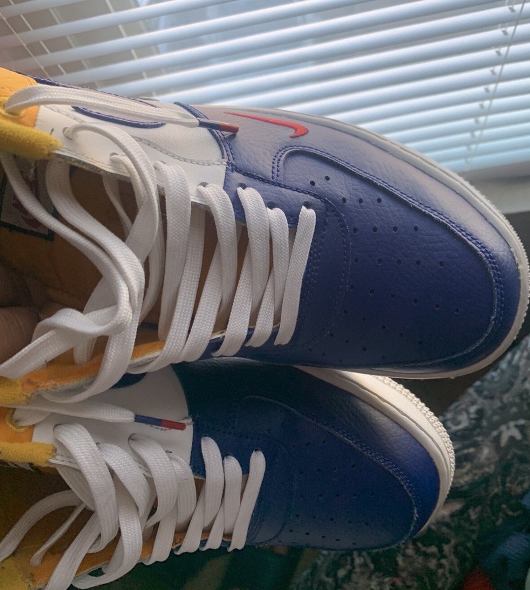Nike Air Force 1 Low Mini Swoosh FC Barcelona 823511-404 2017 Blue Men’s Sz 11 Buy Nike Air Force 1 Low Mini Swoosh  main image 4
