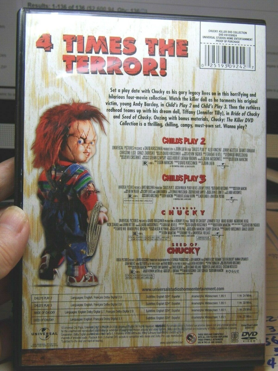 Chucky: The Killer DVD Collection (DVD, 2006, 2-Disc Set