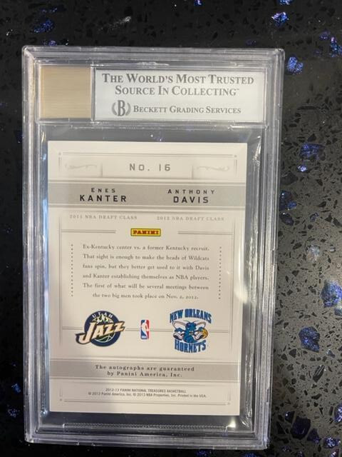 その他 Anthony Davis rookie auto bgs9&10 2012-13 National Treasures ANTHONY DAVIS Rookie Auto #7/10