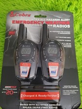 Cobra CTW285P-DC EMERGENCY Radio Walkie Talkie With Charger. New Damaged Box