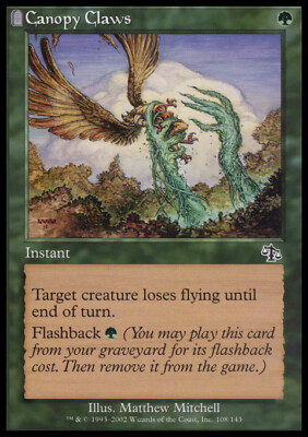 Magic the Gathering MTG Canopy Claws (108) Judgment   LP